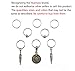 Hyamass 40pcs Antique Silver Ring Feather Coin Bead Charms Pendant Braid Hair Clip Headband Hair Accessories