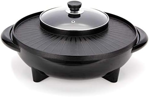 JINPENGRAN Home Smokeless Barbecue Electric Oven, Barbecue Electric Hot Pot One Pot, Large Electric Baking Pan, Can Be Grilled, Fried, Boiled, Braised,