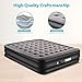 Zoetime Upgraded King Size Double Air Mattress Blow up Elevated Raised Airbed Inflatable Beds with Built-in Electric Pump Storage Bag and Repair Patches Included 213 x 182 x 50 cm, Grey