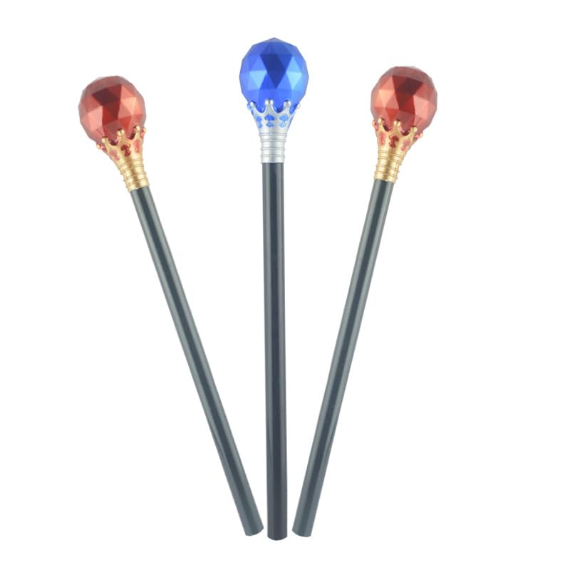 AENEY 51inch Maleficent Staff Deluxe Evil Wizard Wand With Green/Orange Light LED Witch Wand Halloween Masquerade Prop - Green Light