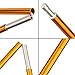 Hillman Tents Pole 2 PCS Aluminum Alloy Rod Replacement Camping Tent Accessories Building Supporting Rod Pole Awning Frames Kit Hiking Camping (Golden)