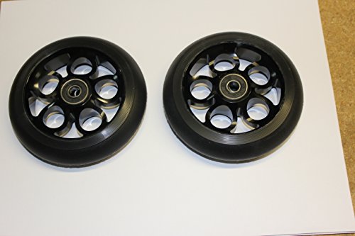 2017 Scooter 110MM Aluminum Core Wheelset W/ Abec 9 Bearings, Black on Black