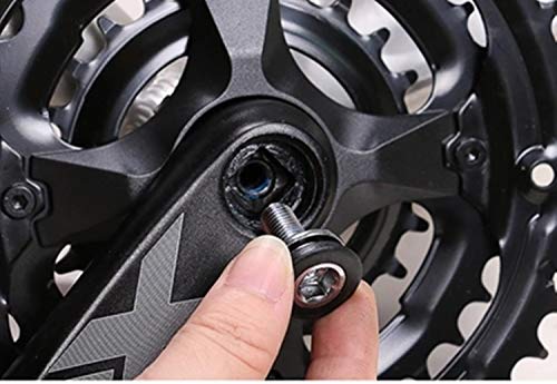 PPX 10 Pieces 8mm Hex Crank Arm Fixing Bolts Bicycle Crank Screws for Square Hole Crankset Bottom Bracket - Thumbnail 3