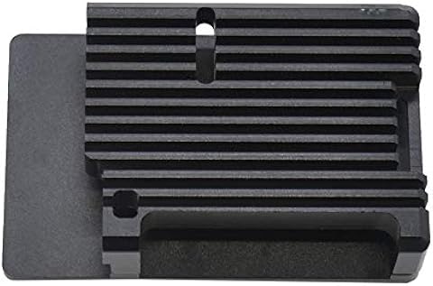 IBISHITAOXUNBAIHUOD Raspberry Pi 4 Modelo B Caja de aleación de Aluminio CNC Carcasa de Armadura metálica con disipadores de Calor para Ventiladores Raspberry Pi 4B-NO