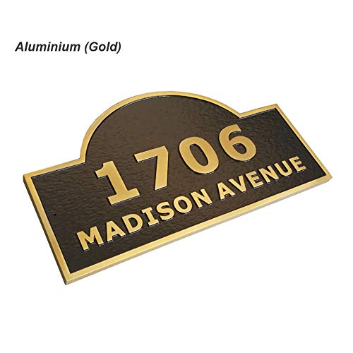 Custom Metal Large House Number Address Plaque Personalized Cast with