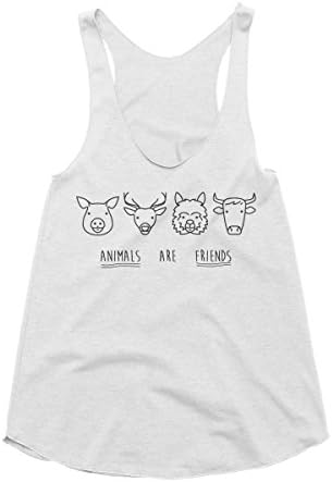 Famous Tops Animals are Friends Vegetarian Tank Top for Women