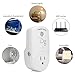 DIGOO Wireless RF Remote Control Electrical Outlet Switch, Smart Home Plug Energy Saving Auto-programmable for Household Appliances, White