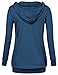 Timeson Women's Casual Pullover Hoodies Long Sleeve V Neck Lightweight Sweatshirt Tops