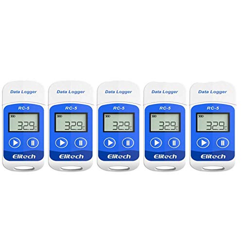 Elitech RC-5 Temperatur Datenlogger Mini USB Temp Rekorder Interner Externer Sensor Hohe Genauigkeit Temperatur Data Logger 32000 Punkte Record Wasserdicht nach