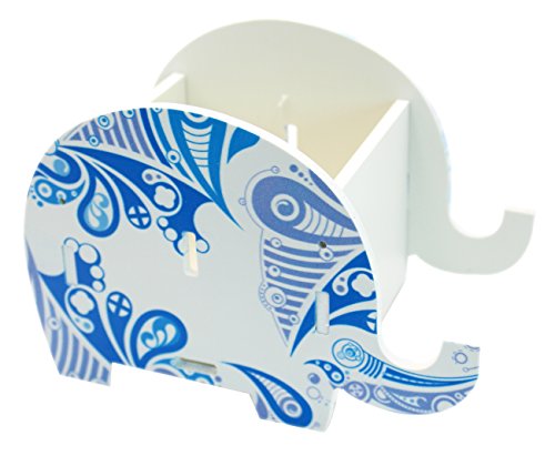 Cute Elephant Pen Pencil Comestic Stationery Holder Cell Phone Stand Multifunctional Storage Box Business Card