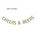 Cheers & Beers Banner Gold Glitter Garland Sign - Birthday Party Decorations - Wedding, Bachelorette, Bridal Shower, Engagement Party Decor