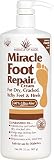 Miracle Foot Repair Cream 32 oz with 60% Pure Organic Aloe Vera Softens Dry Cracked Feet.
