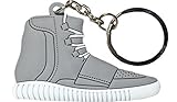 assasinkicks Grey White Yeezy 750 Boost 2D Flat Sneaker Keychain