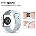Zyra Sport Band for Apple Watch 38mm S/M, Soft Silicone Strap Replacement iWatch Bands for Apple Watch Sport, Series 2, Series 1 Turquoise