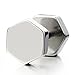 2pcs Hexagon Screw Stud Earrings for Men Women, Stainless Steel Cheater Fake Ear Plugs Illusion Tunnel