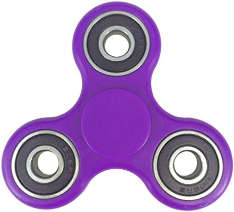 SMAZ TOYS Anti-Anxiety Fidget Spinner Toy Helps Focusings EDC Focus Toy for Kids &amp; Adults - Best Stress Reducer Relieves ADHD Anxiety and Boredom Purple
