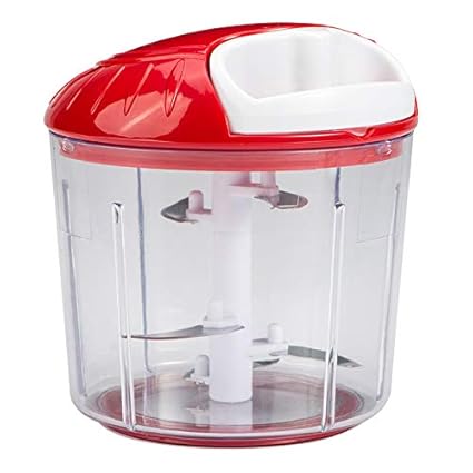 Wonderchef - 63152631 Plastic 5-Blade String Chopper, Red/White