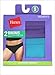 Hanes Women's Cotton Stretch Bikinis Assorted 7(2 Pack)