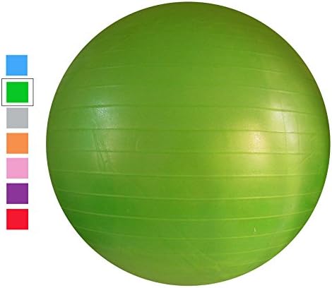Acefit Exercise Ball (Multiple Sizes and color) for Fitness Stability Balance with Low-Impact Support Anti-Burst Extra Thick Fitness Ball outdoor indoor fitness ball healthy improve balance Green 65CM