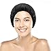 Cordless Deep Conditioning Heat Cap - Microwavable Heat Cap for Deep Conditioning Hair Therapy, 100% Natural Cotton, Flaxseed Seed Interior for Maximum Heat Retention (black)