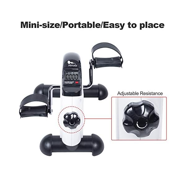 himaly-Mini-Exercise-Bike-Pedal-Exerciser-Portable-Home-Leg-Arm-Training-Cycle-Bike-with-LCD-Display-Adjustable-Resistance-Knob-for-Gym-Fitness Himaly Mini Exercise Bike Portable Pedal Exerciser Gym Fitness Leg Arm Training Adjustable Resistance with LCD Display…