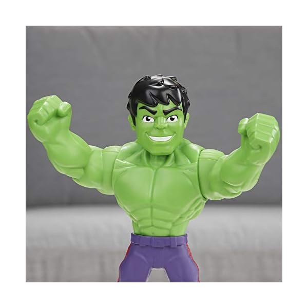 Playskool Heroes Marvel Super Hero Adventures Mega Mighties Hulk Collectible 10 Inch Action Figure, Toys for Kids Ages 3…