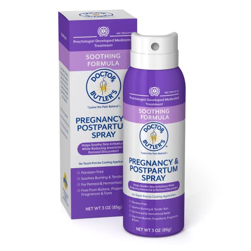 Doctor Butler's Pregnancy & Postpartum Spray Perineal Spray and Hemorrhoid Treatment with Aloe