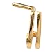 Gold-Tone Double Faux Hoop Steel L-Shape Nose Ring
