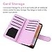 Dailylux S8 Plus Case,Galaxy S8 Plus Case,Galaxy S8 Plus Wallet Case,Glitter Luxury Bling PU Leather TPU Inner Shell Flip Case 9 Card Slots Cover for S8 Plus 6.2 inch-Glitter Purple