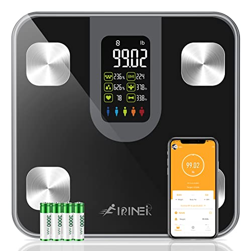FIRINER Scale for Body Weight and Fat, Heart Rate BMI Large Display