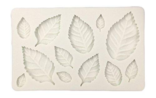Zeroyoyo Rose Leaves Embellisment Silicone Fondant Mould Cake Decor Sugar Chocolate Liqiud Mold