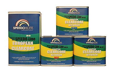 SpeedoKote SMR-1100-M - European Clear Coat 2K Urethane, 7.5 Liter Euro Clearcoat w/Medium Act.