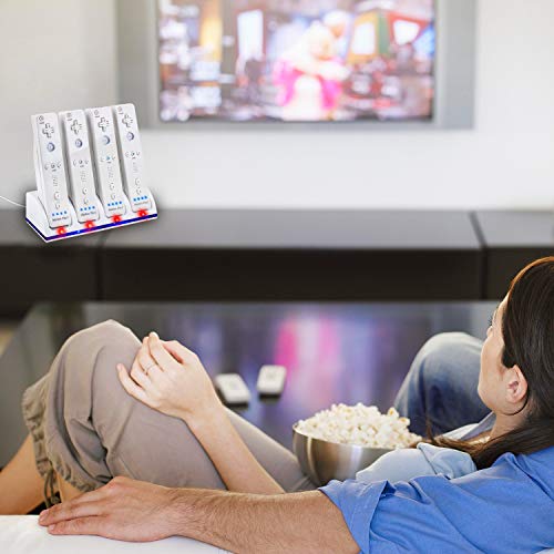 Charging Station for Wii Controller with 4 Rechargeable Batteries