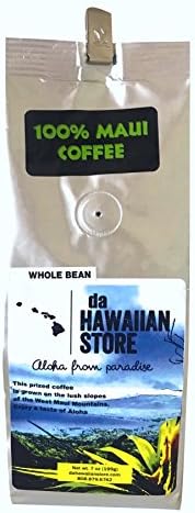 DA HAWAIIAN STORE ALOHA FROM PARADISE 100% Maui Hawaii Coffee (Whole Bean)