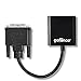 gofanco® Pro-Series DVI-D to VGA Active Converter - with 3 Feet Micro USB Power Cable for Better Compatibility and up to 1920x1200@60Hz Black Male to Female (DVIDVGA)