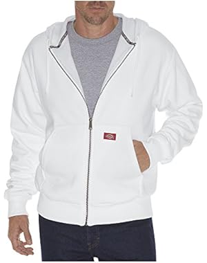 Men's Thermal Lined Fleece Hoodie in Painter's White 