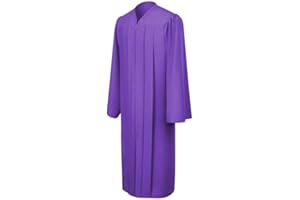 CLERKMANS Unisex Adult Matte Graduation Gown, Choir Robe
