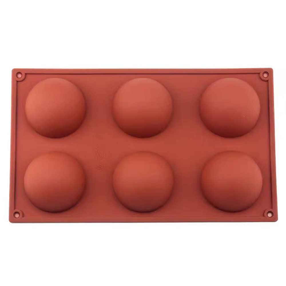 Semi Sphere Silicone Mould for Baking Cupcakes, Muffins, Brownies, Cakes, Pudding, Chocolate and Jelly
