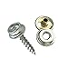 WORLD 9.99 MALL 60 Pieces Fastener Screw Snaps, Marine Grade Boat Canvas Furniture Tents Leather Stainless Steel Snaps 3/8