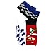 Disney Cars Boys 6 pk Socks (6-8 (shoe size: 10.5-4), Finish Line Grey Quarter)