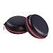 eBoot Hard Earphone Carrying Case Earbud Storage Pouch for Earbuds, USB Cable, Black and Red, 2 Pack