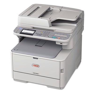 Oki MC362w Wireless Multifunction Color Laser Printer, Copy/Fax/Print/Scan
