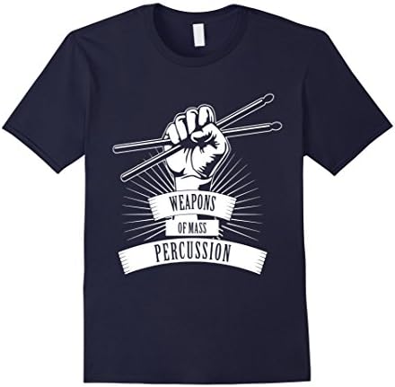 Men's Weapons of Mass Percussion Tee T-Shirt Medium Navy