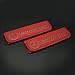Car Interior Seat Belt Covers for Adults Red Shoulder Pads Seatbelt Cover pad with Embroidered Grey Emblem Accessories Compatible for Mercedes-Benz Great idea for a Gift to The Driver! 2 pcs