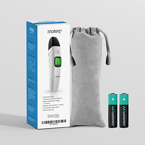 Thermometer Infrared - 5-IN-1 Ear / Forehead / Object / Liquids / Room- Fever Alarm- Instant Reading- Accurate Temperatures - family / baby- Gentile/Hygienic- Medically Proven CE/FDA- 100% SAFE - 2018