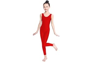 OVIGILY Girls Spandex Tank Dance Unitard Kids Dancewear