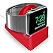 Orzly Elegant Apple Watch Charger Stand Apple Watch for All Series Ultra 49mm 2025 Series 10 46/42mm 9/8/7 45/ 41mm SE2/SE/6/5/4 44/40mm 3/2/1 42/38mm Durable TPU - Gift Boxed - Red