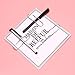 MXRS Pen Clips Silver,70mm-20mm Stainless Steel Pencile Holder for Notebook,Journals,Paper,Clipboard,Pictures-Fits Almost Any Pen Size 10 Pack