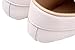 Femizee Baby Boys Girls Breathable Soft Sole Slip on Crib Shoes(Newborn/First Walker/Infant Baby),White 6-12 Months