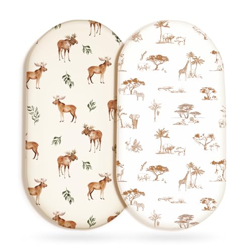 GRSSDER Soft Bassinet Sheets